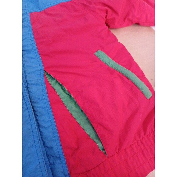 Vintage Glacial Fog By London Fog Red Blue Green Ski Jacket Women's Medium - Picture 4 of 7